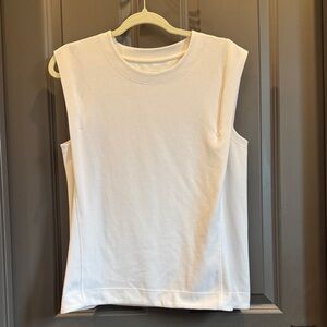 Athlete Sleeveless Cream Top | VERY SOFT ✨